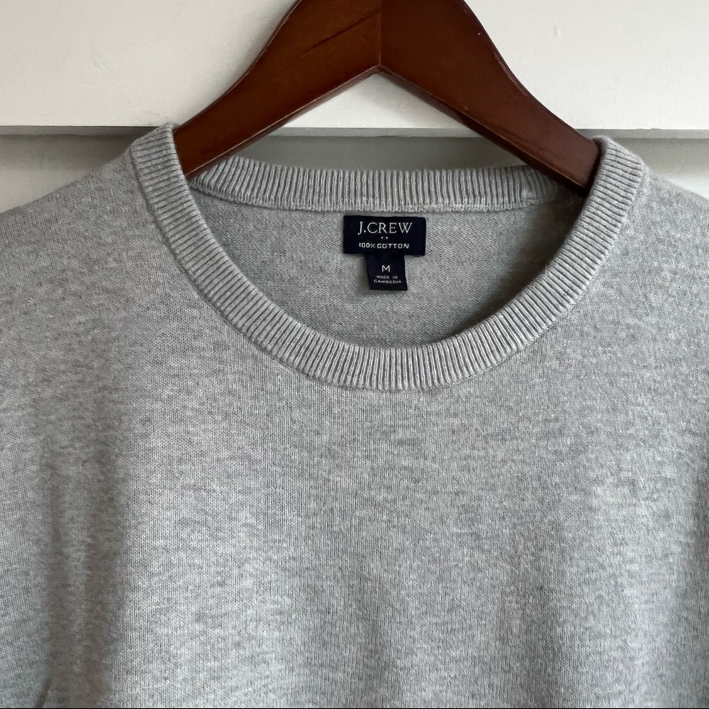 Crewneck cotton sweater